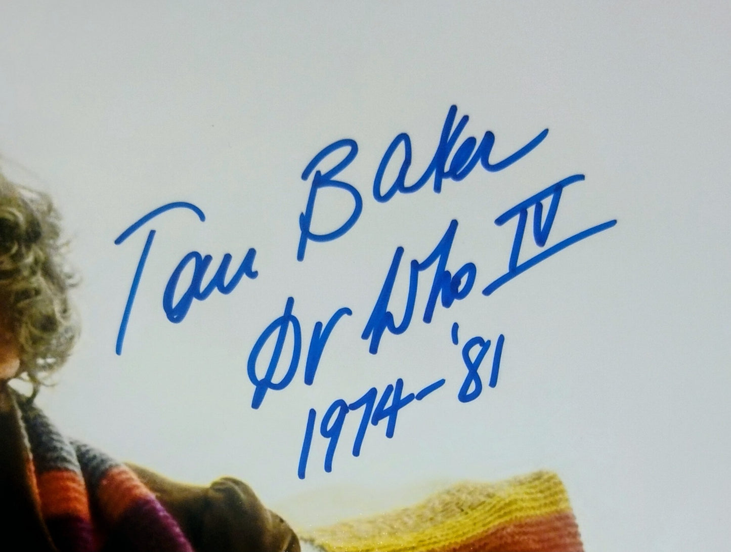 Tom Baker Hand Signed Autograph 13x19 Photo COA Doctor Who