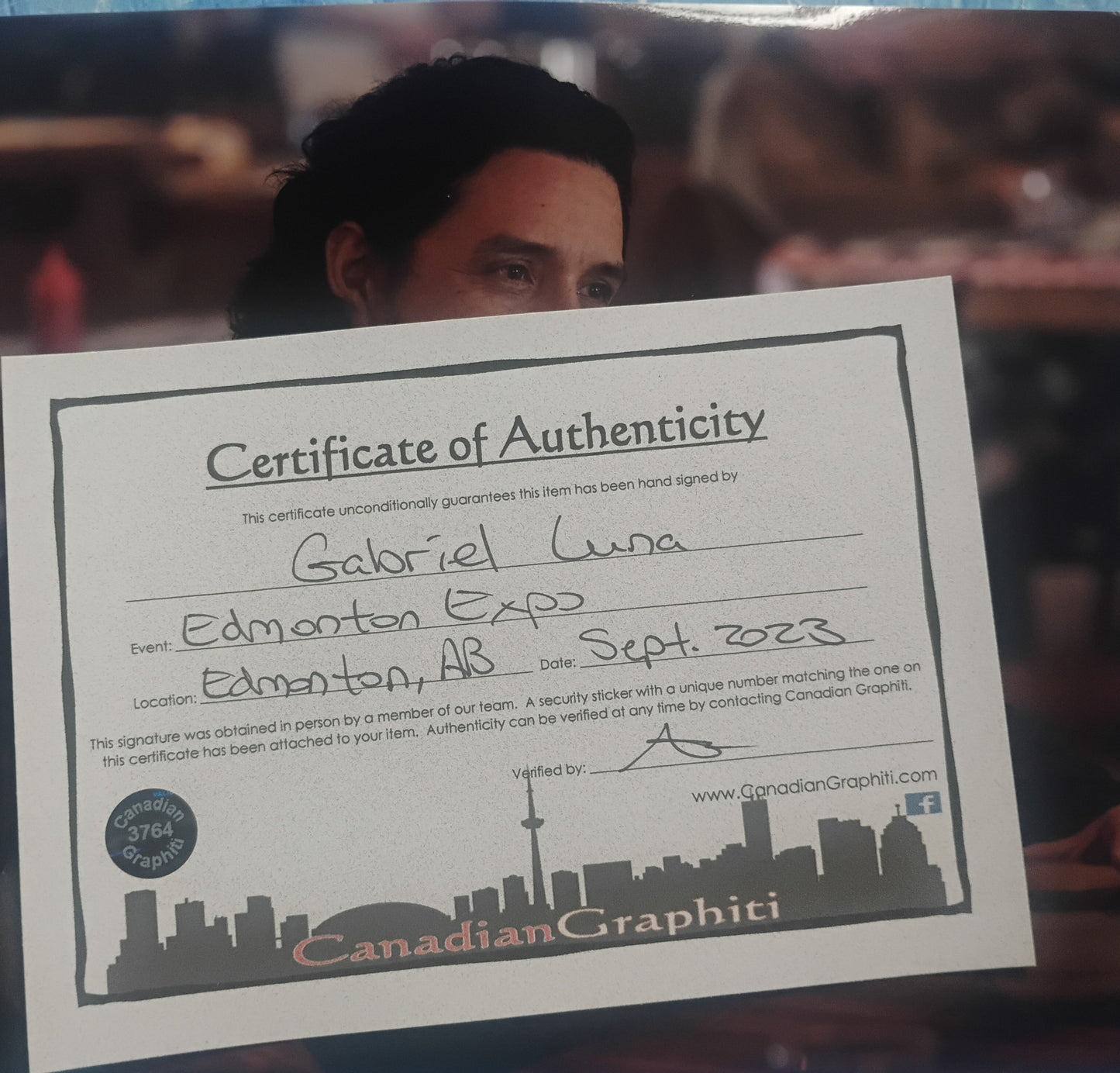 Gabriel Luna Hand Signed Autograph 8x10 Photo COA The Last of Us