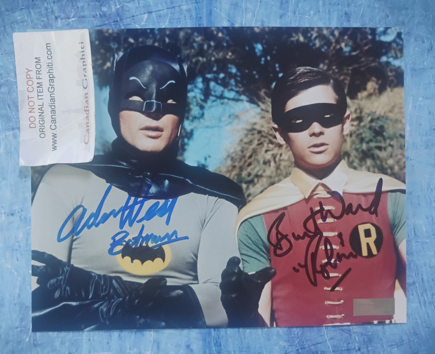 Adam West & Burt Ward Hand Signed Autograph 8x10 Photo COA Batman