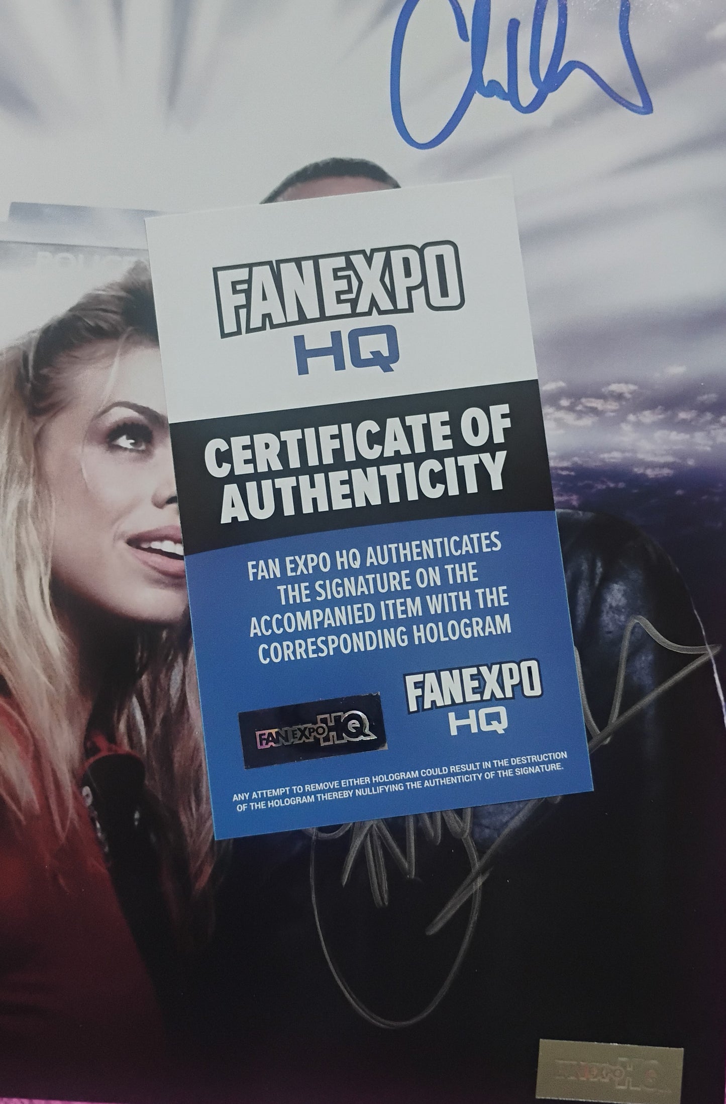 Billie Piper & Christopher Eccleston Hand Signed Autograph 8x10 Photo COA Doctor Who