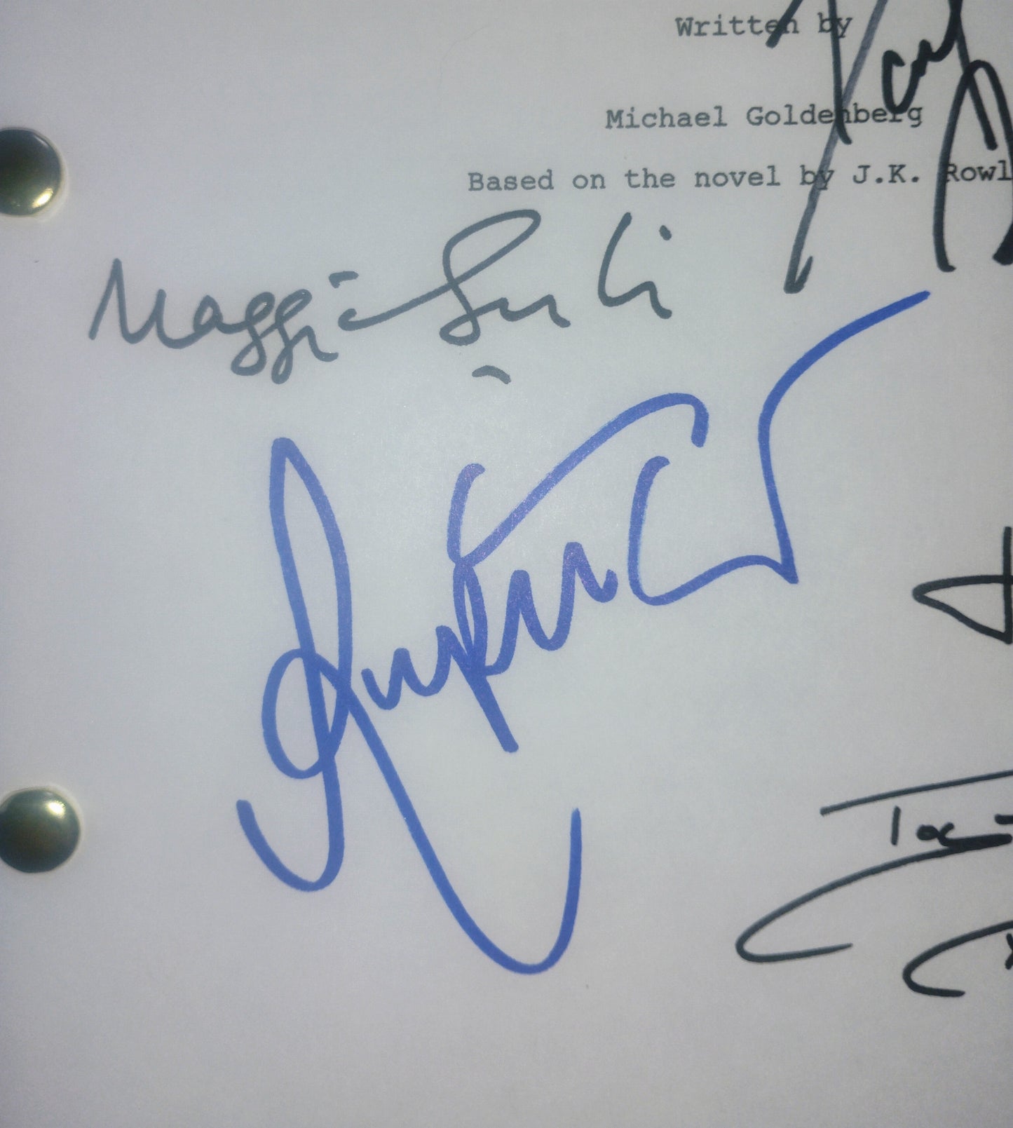 Harry Potter 9x Cast Hand Signed Autograph Script COA