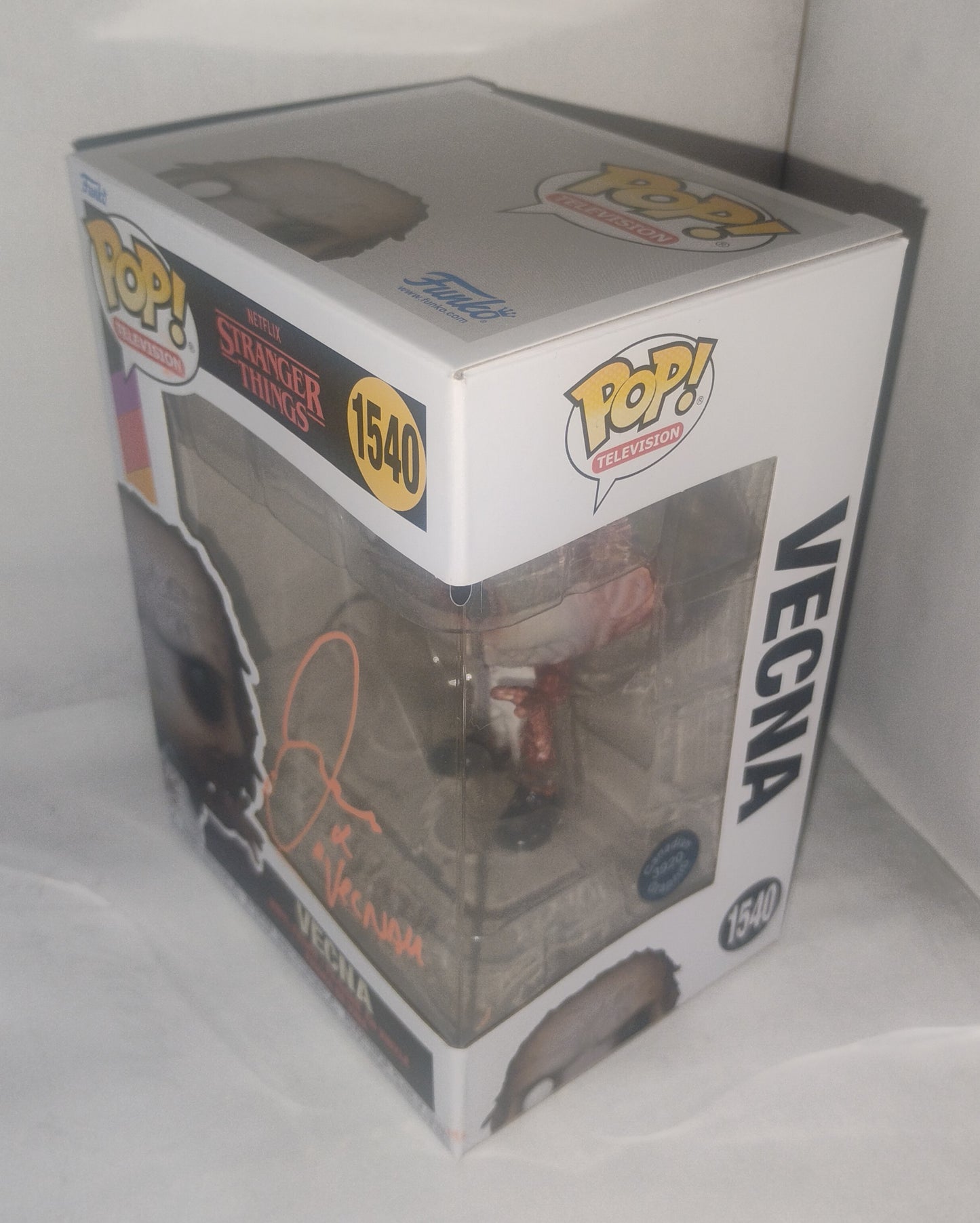 Jamie Campbell Bower Hand Signed Autograph Stranger Things Vecna Funko Pop COA