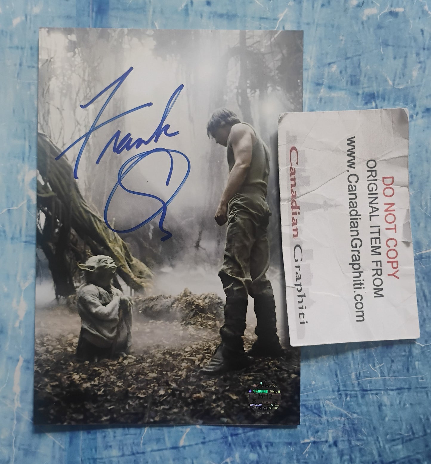 Frank Oz Hand Signed Autograph Photo COA Star Wars