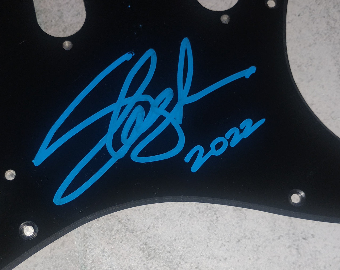 Slash Hand Signed Autograph Guitar Pick Guard COA Guns N Roses