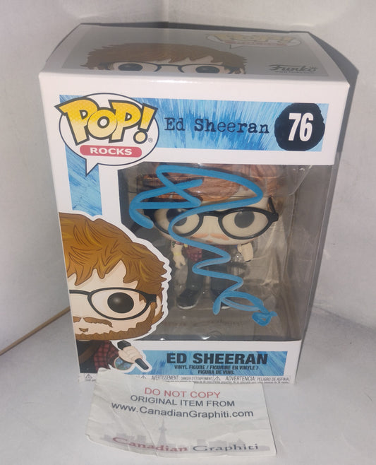 Ed Sheeran Hand Signed Autograph Funko Pop COA