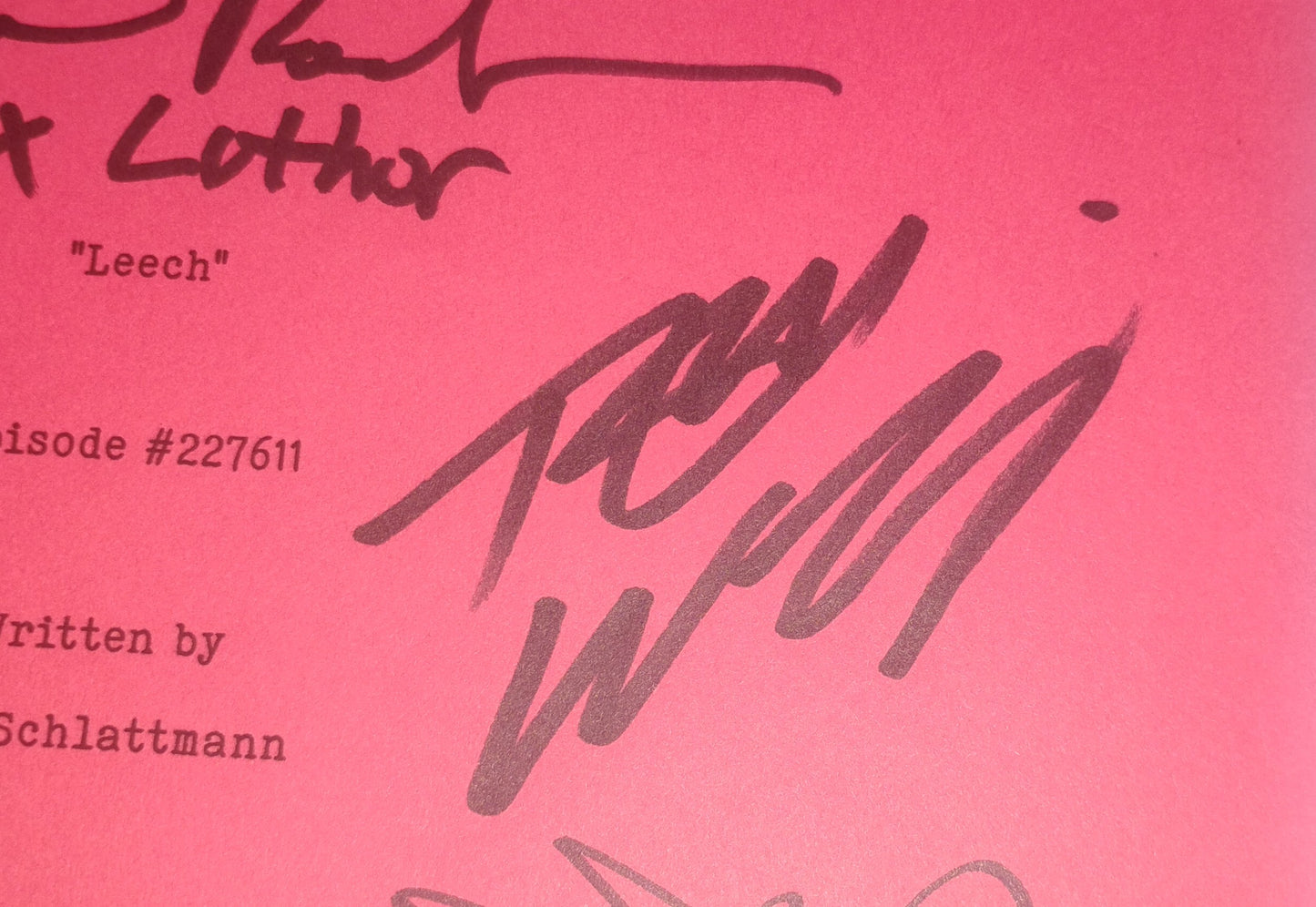 Smallville 4x Cast Hand Signed Autograph OPix COA