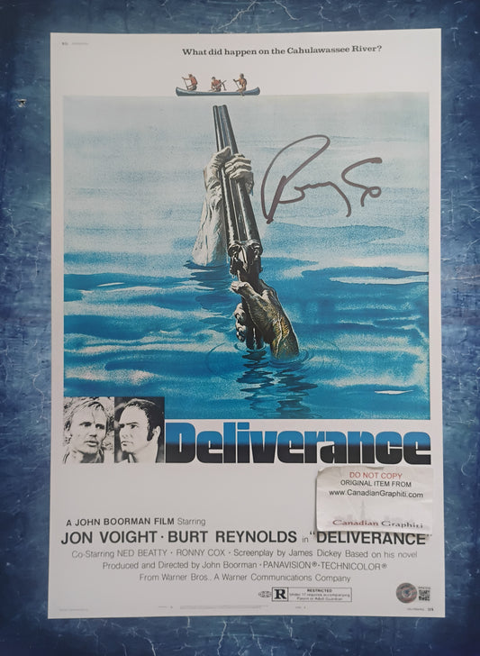 Ronny Cox Hand Signed Autograph 12x18 Photo BAS COA Deliverance