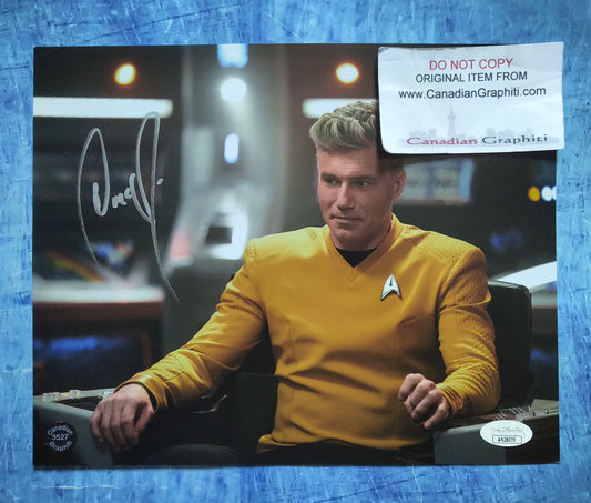 Anson Mount Hand Signed Autograph 8x10 Photo COA + JSA Star Trek Pike