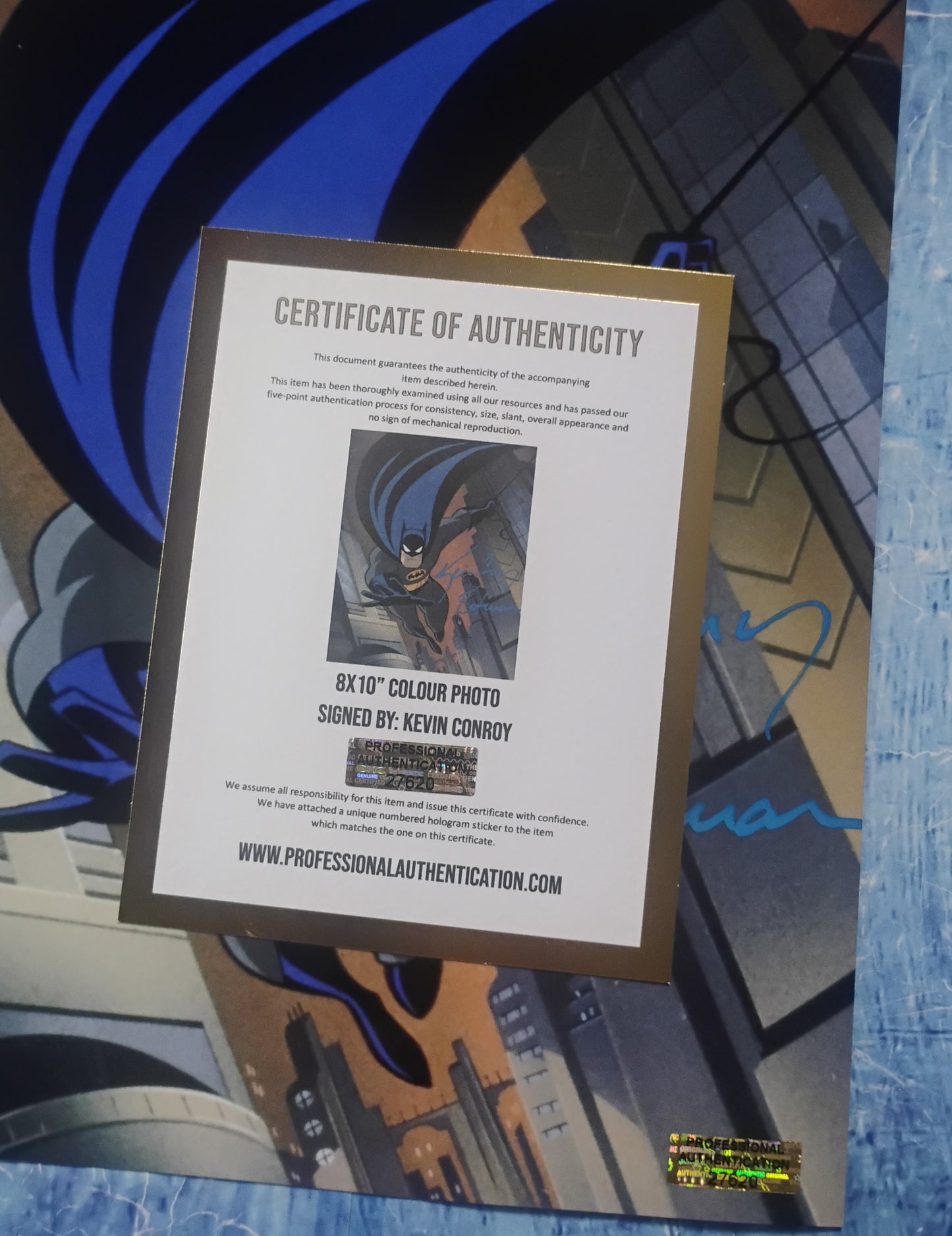 Kevin Conroy Hand Signed Autograph 8x10 Photo COA Batman Animated Series