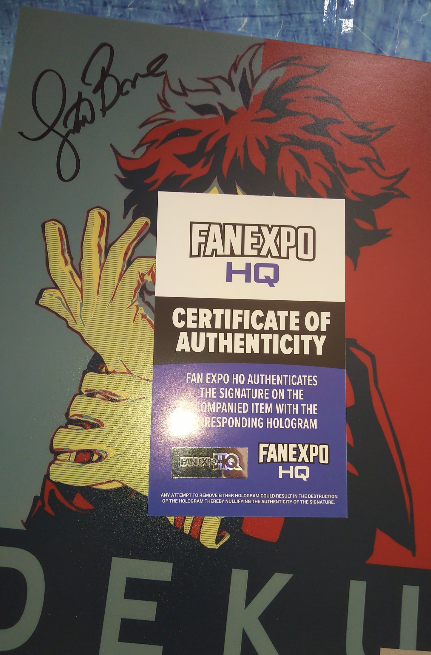 Justin Briner Hand Signed Autograph 8x10 Photo COA My Hero Academia