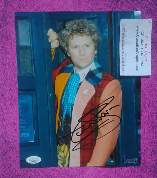Colin Baker Hand Signed Autograph 8x10 Photo JSA COA Doctor Who