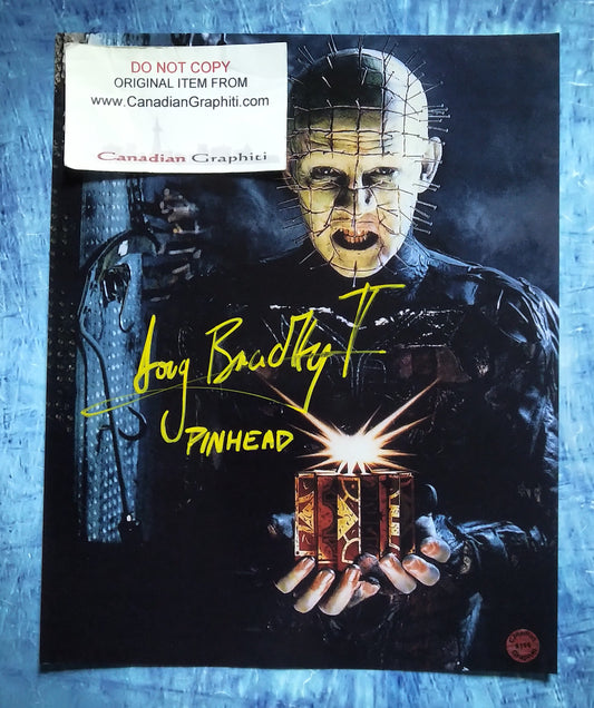 Doug Bradley Hand Signed Autograph 8x10 Photo COA Hellraiser