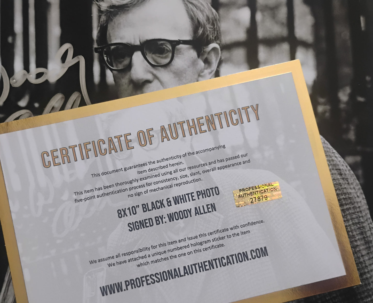 Woody Allen Hand Signed Autograph 8x10 Photo COA