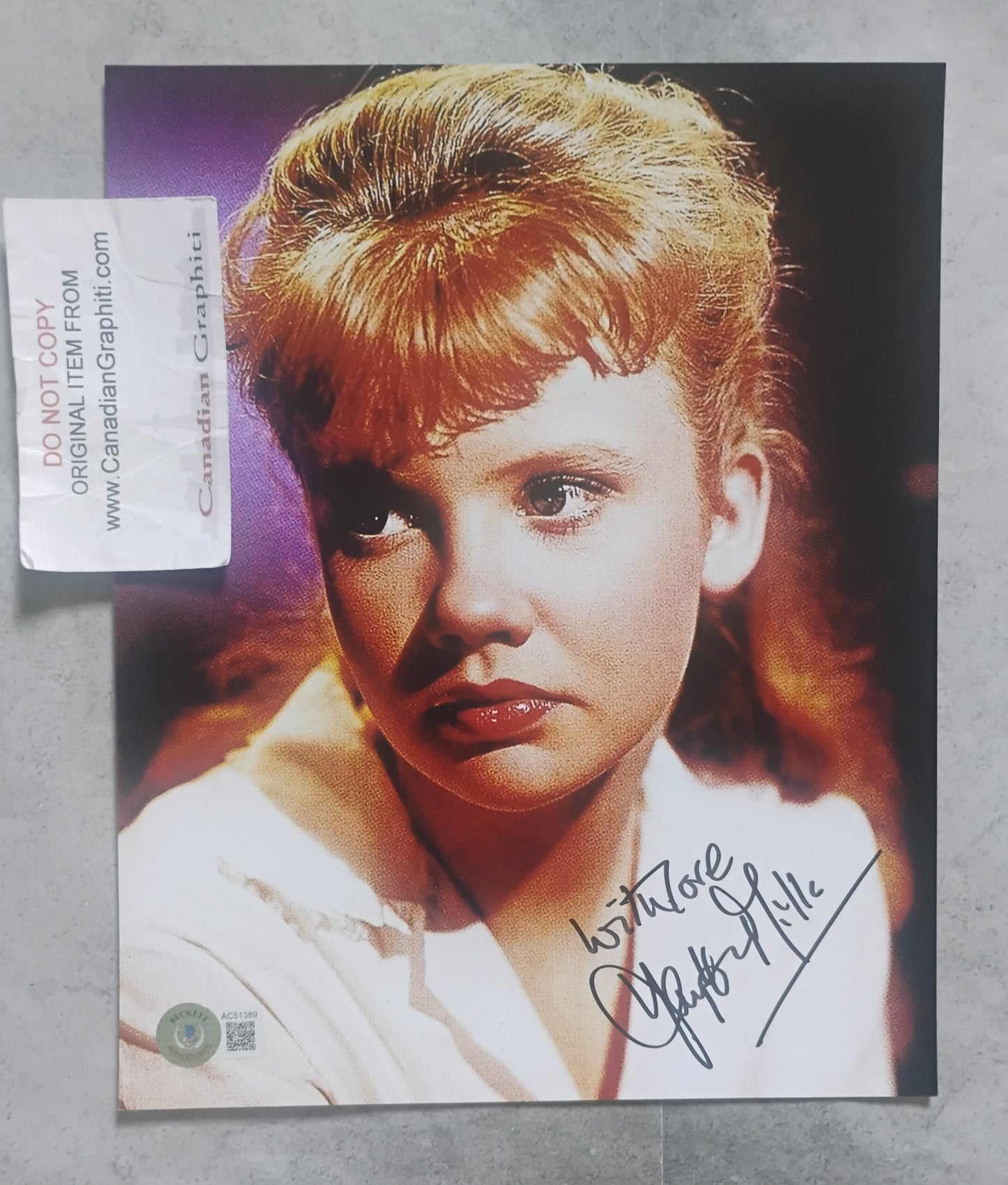 Hayley Mills Hand Signed Autograph 8x10 Photo BAS COA