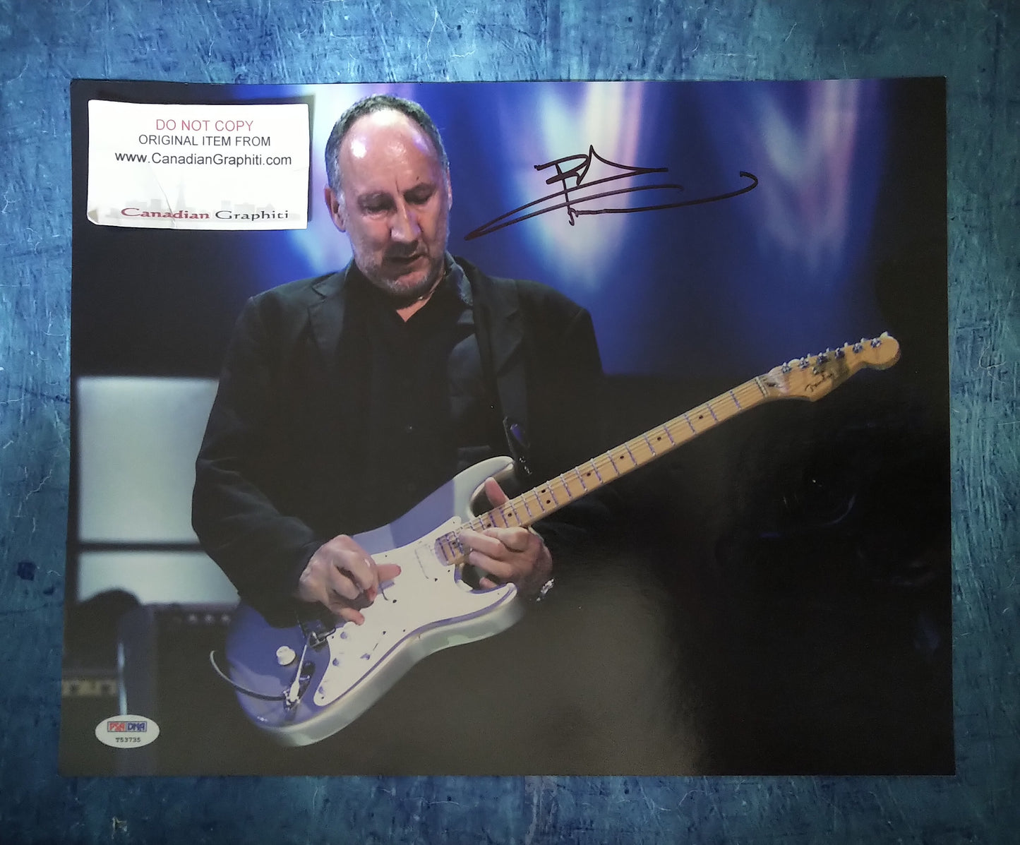 Pete Townshend Hand Signed Autograph 11x14 Photo PSA COA The Who
