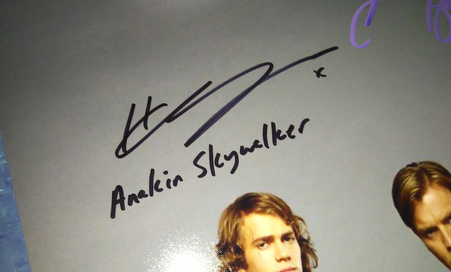 Samuel L Jackson, Ewan McGregor & Hayden Christensen Hand Signed Autograph Photo COA Star Wars
