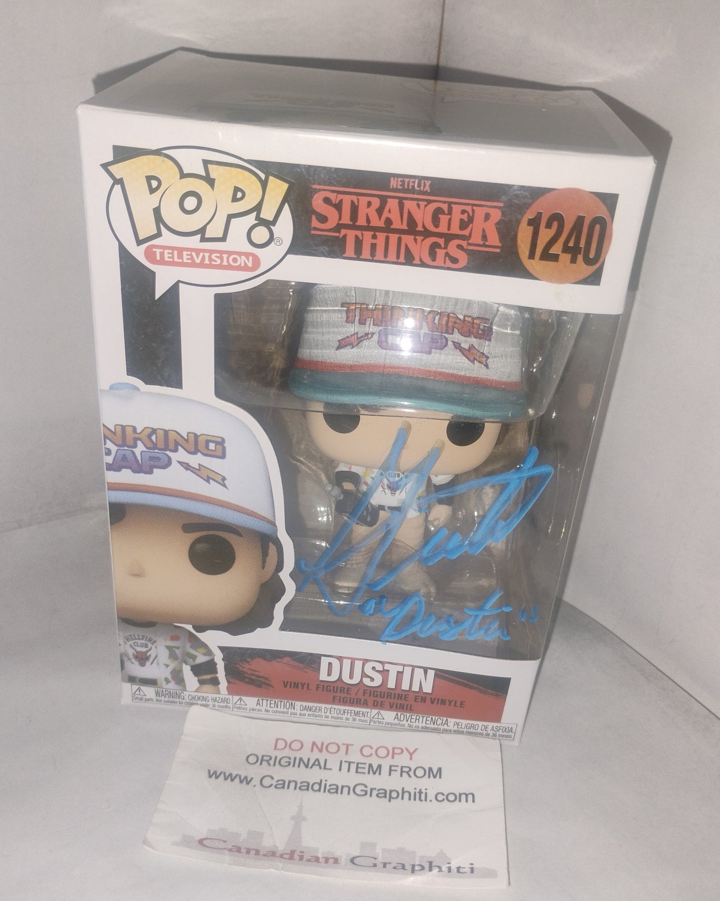 Gaten Materazzo Hand Signed Autograph Stranger Things Funko Pop COA