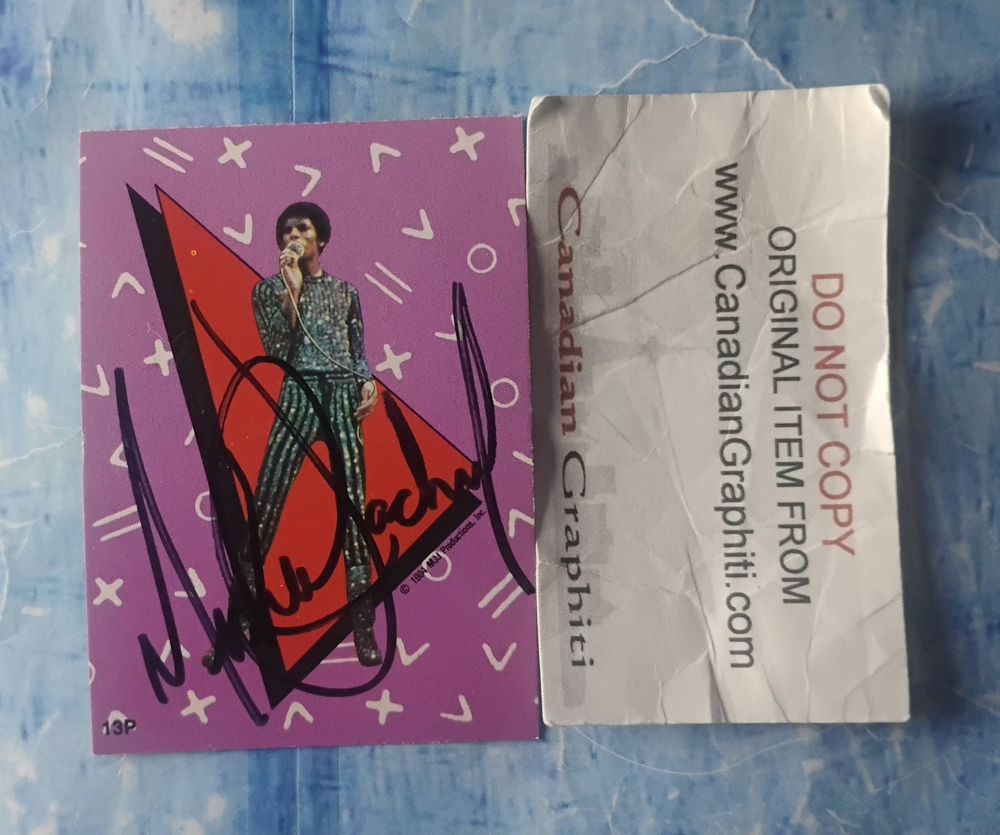 Michael Jackson Hand Signed Autograph Trading Card COA