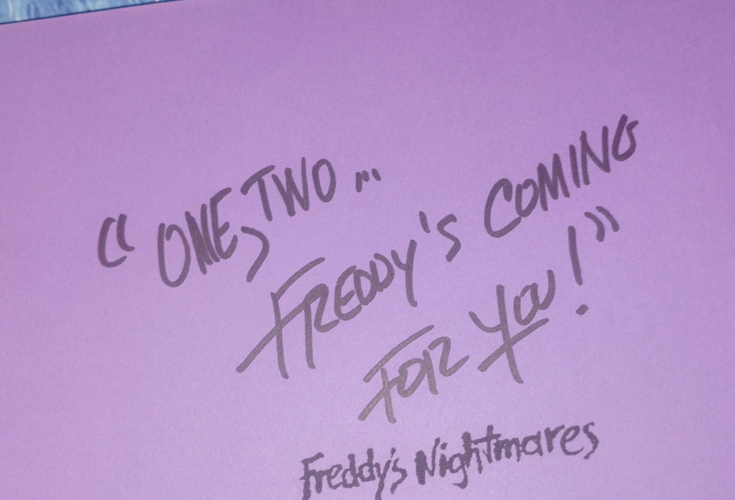 Robert Englund Hand Signed Autograph Freddy's Nightmares Script COA