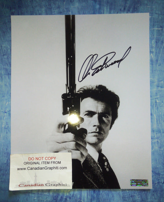 Clint Eastwood Hand Signed Autograph 8x10 Photo COA Dirty Harry
