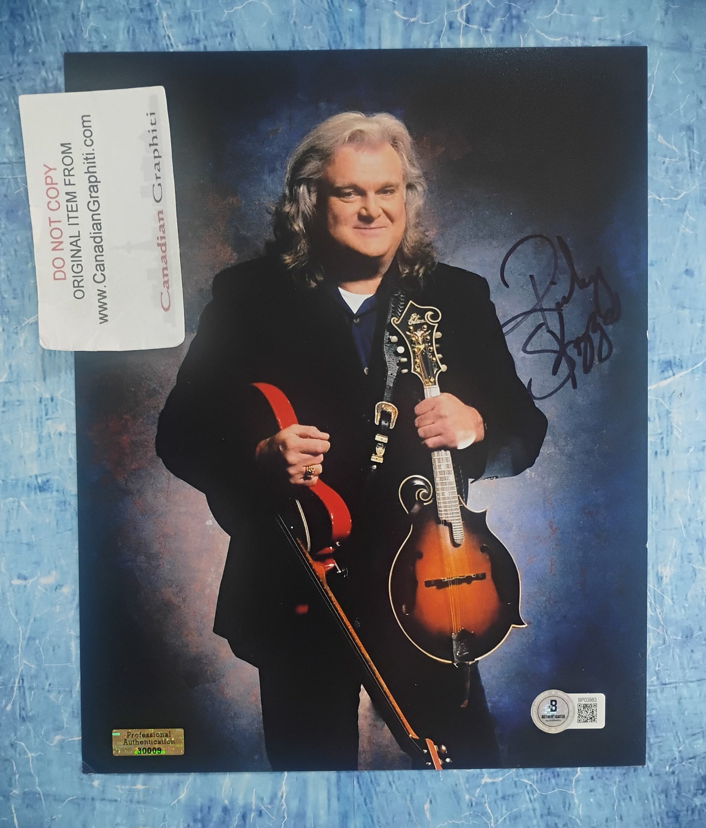 Ricky Skaggs Hand Signed Autograph 8x10 Photo BAS COA