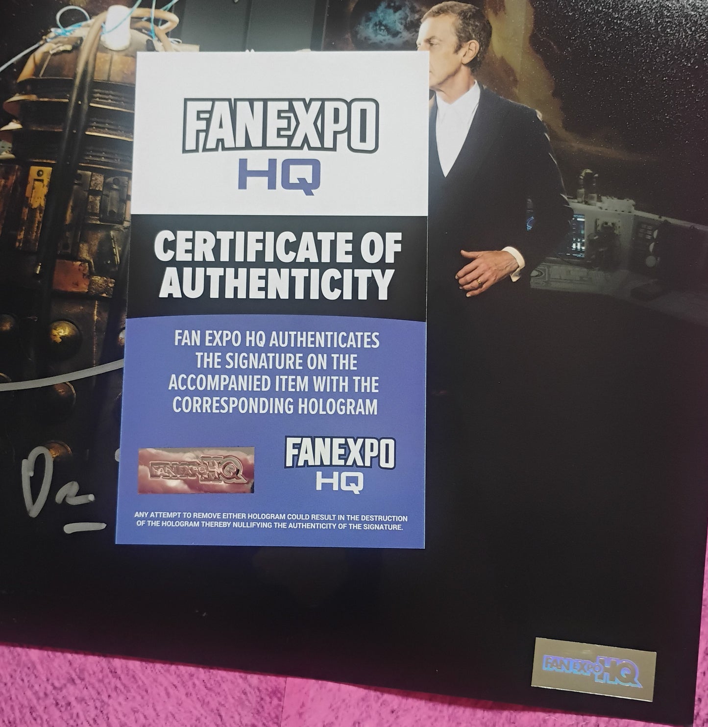 Peter Capaldi Hand Signed Autograph 8x10 Photo COA Doctor Who