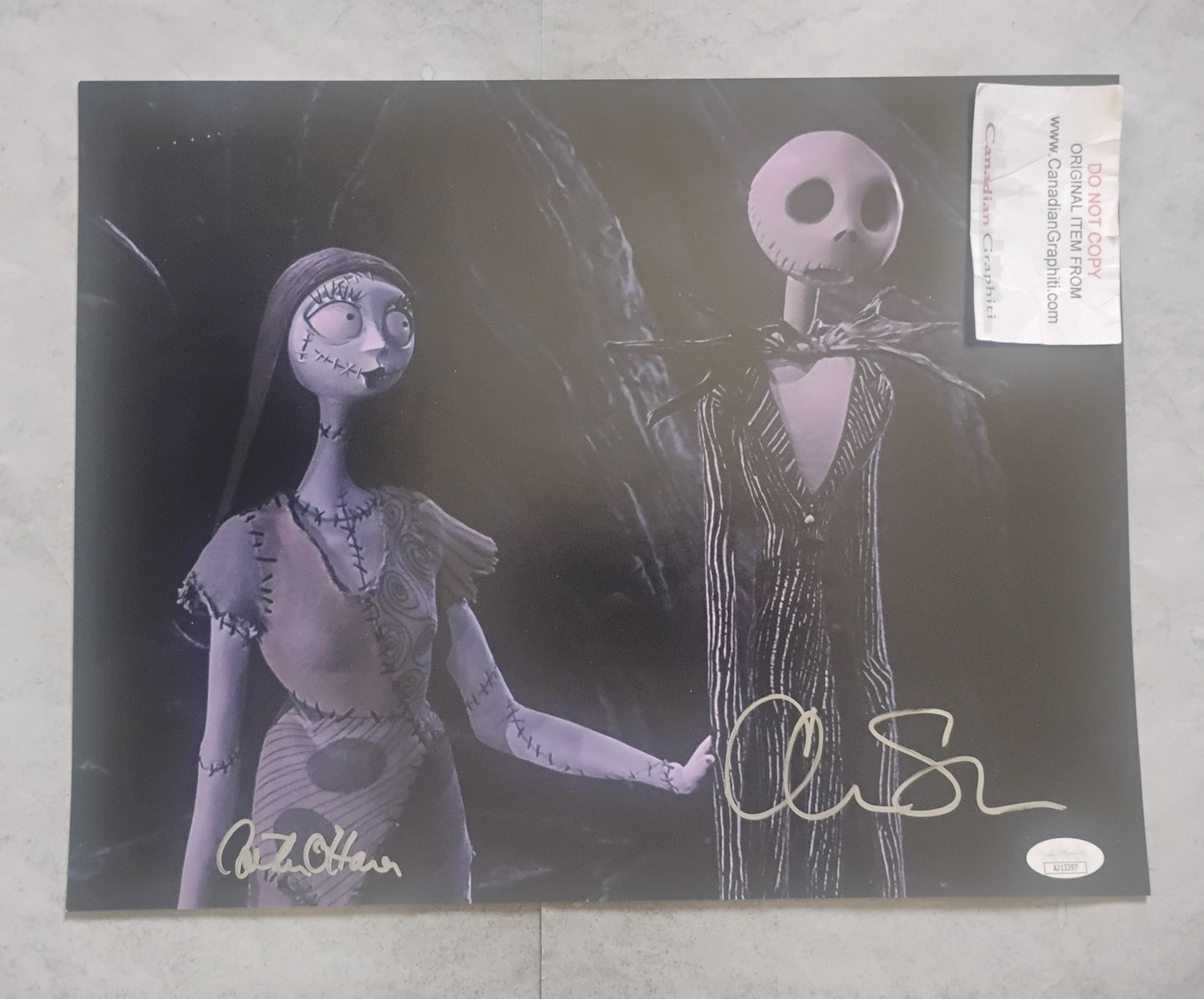 Catherine O'Hara & Chris Sarandon Hand Signed Autograph 11x14 Photo JSA COA The Nightmare Before Christmas