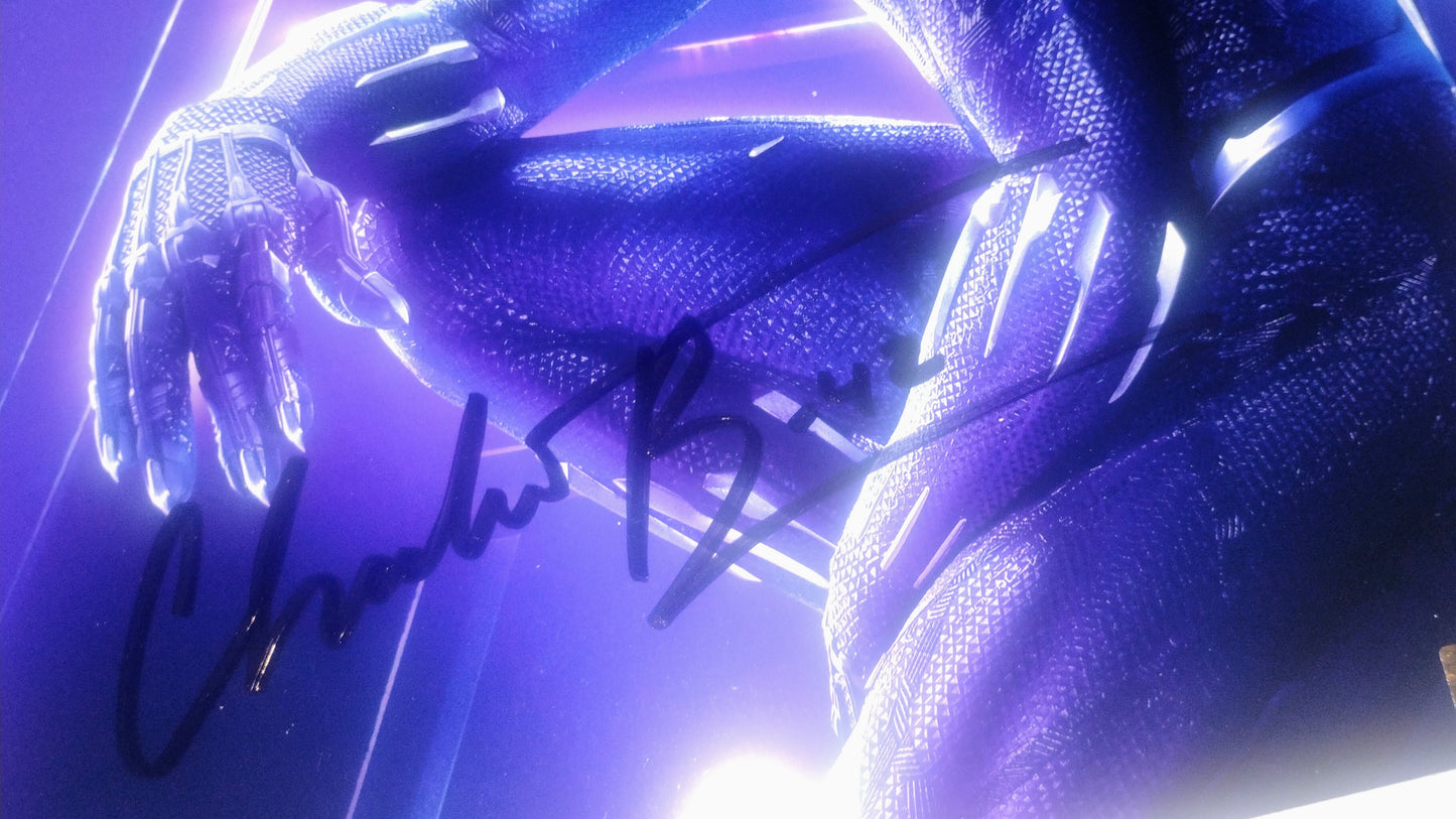 Chadwick Boseman Hand Signed Autograph 8x10 Photo COA Black Panther
