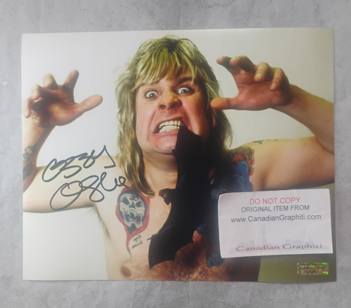 Ozzy Osbourne Hand Signed Autograph 8x10 Photo COA