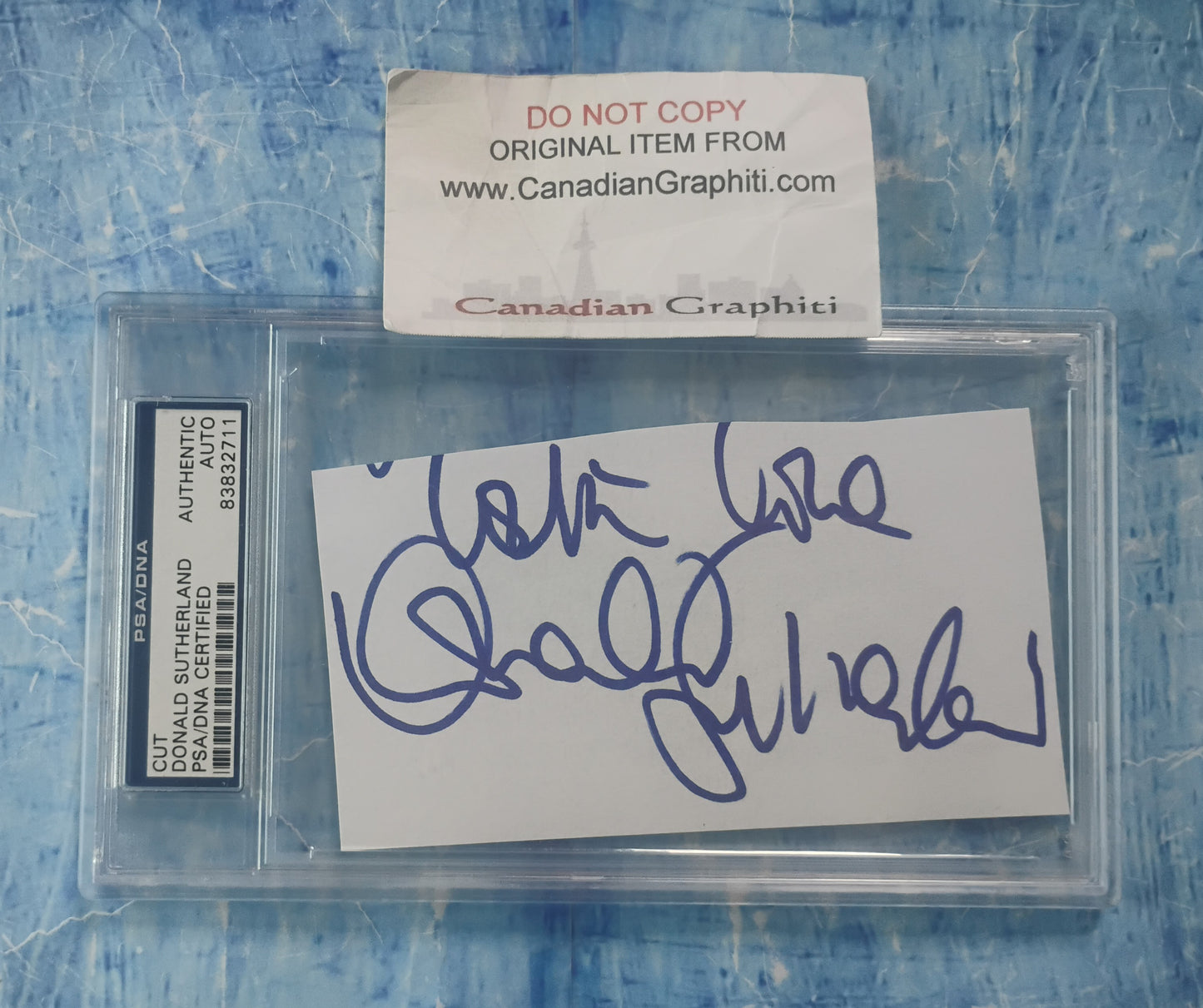 Donald Sutherland Hand Signed Autograph PSA COA