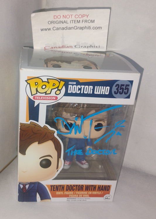 David Tennant Hand Signed Autograph Doctor Who Funko Pop COA