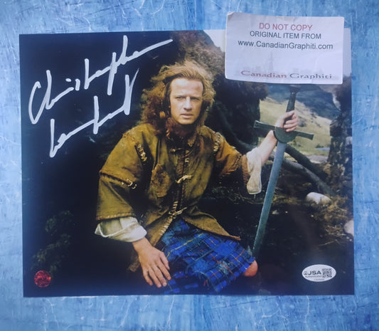 Christopher Lambert Hand Signed Autograph 8x10 Photo JSA COA Highlander