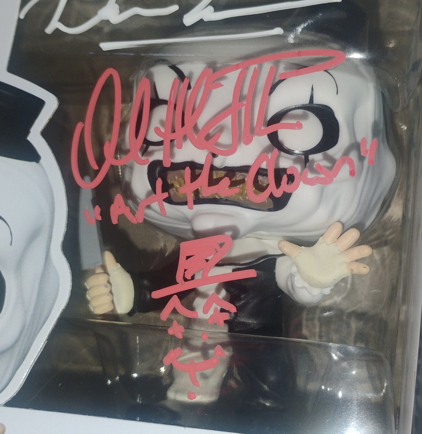 Terrifier 5x Cast Hand Signed Autograph Art The Clown Funko Pop COA David Howard Thornton
