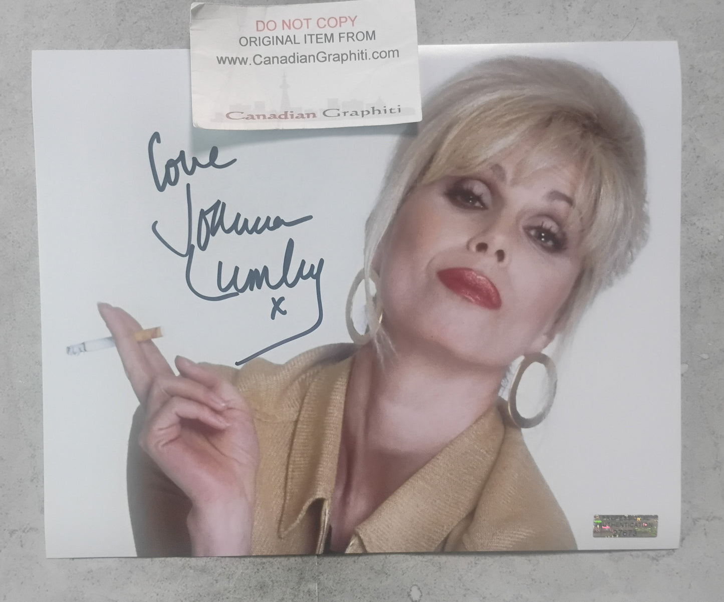 Joanna Lumley Hand Signed Autograph 8x10 Photo COA Absolutely Fabulous