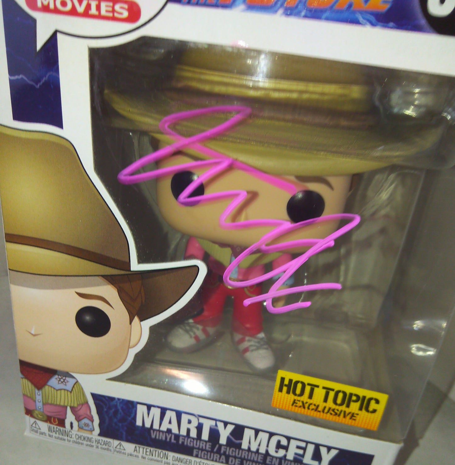 Michael J Fox Hand Signed Autograph Marty McFly Funko Pop COA Back To The Future