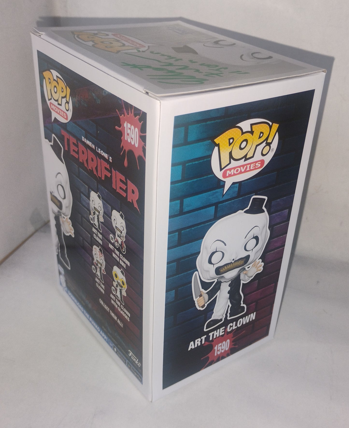 Terrifier 5x Cast Hand Signed Autograph Art The Clown Funko Pop COA David Howard Thornton