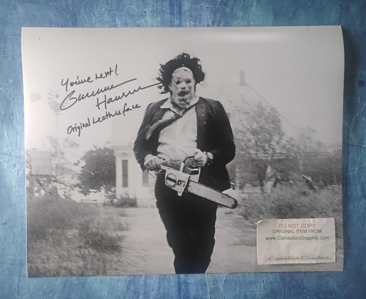 Gunnar Hansen Hand Signed Autograph 11x14 Photo COA Texas Chainsaw Massacre