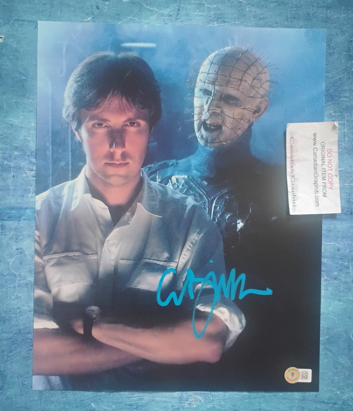 Clive Barker Hand Signed Autograph 11x14 Photo BAS COA