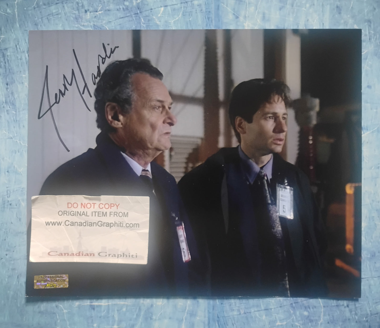 Jerry Hardin Hand Signed Autograph 8x10 Photo COA X-Files