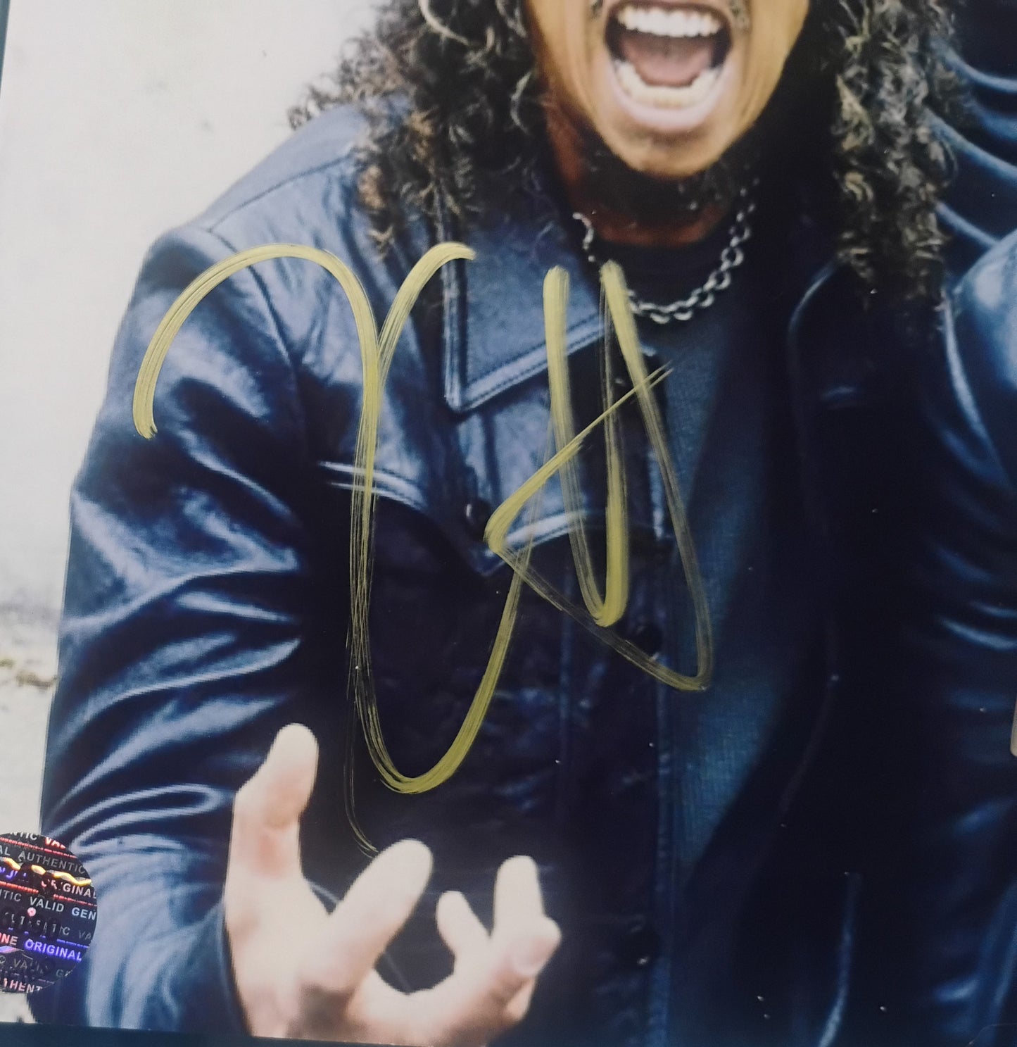 Metallica Hand Signed Autograph 8x10 Photo COA James Hetfield, Kirk Hammett, Robert Trujillo & Lars Ulrich