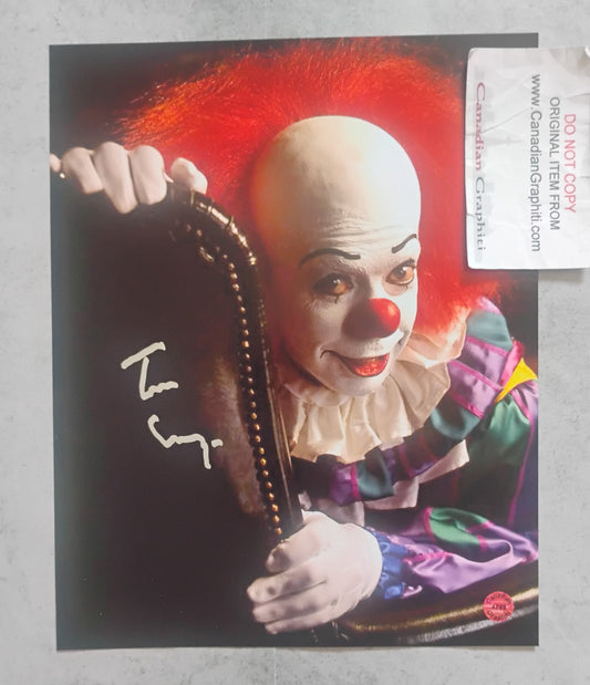 Tim Curry Hand Signed Autograph Photo COA Pennywise