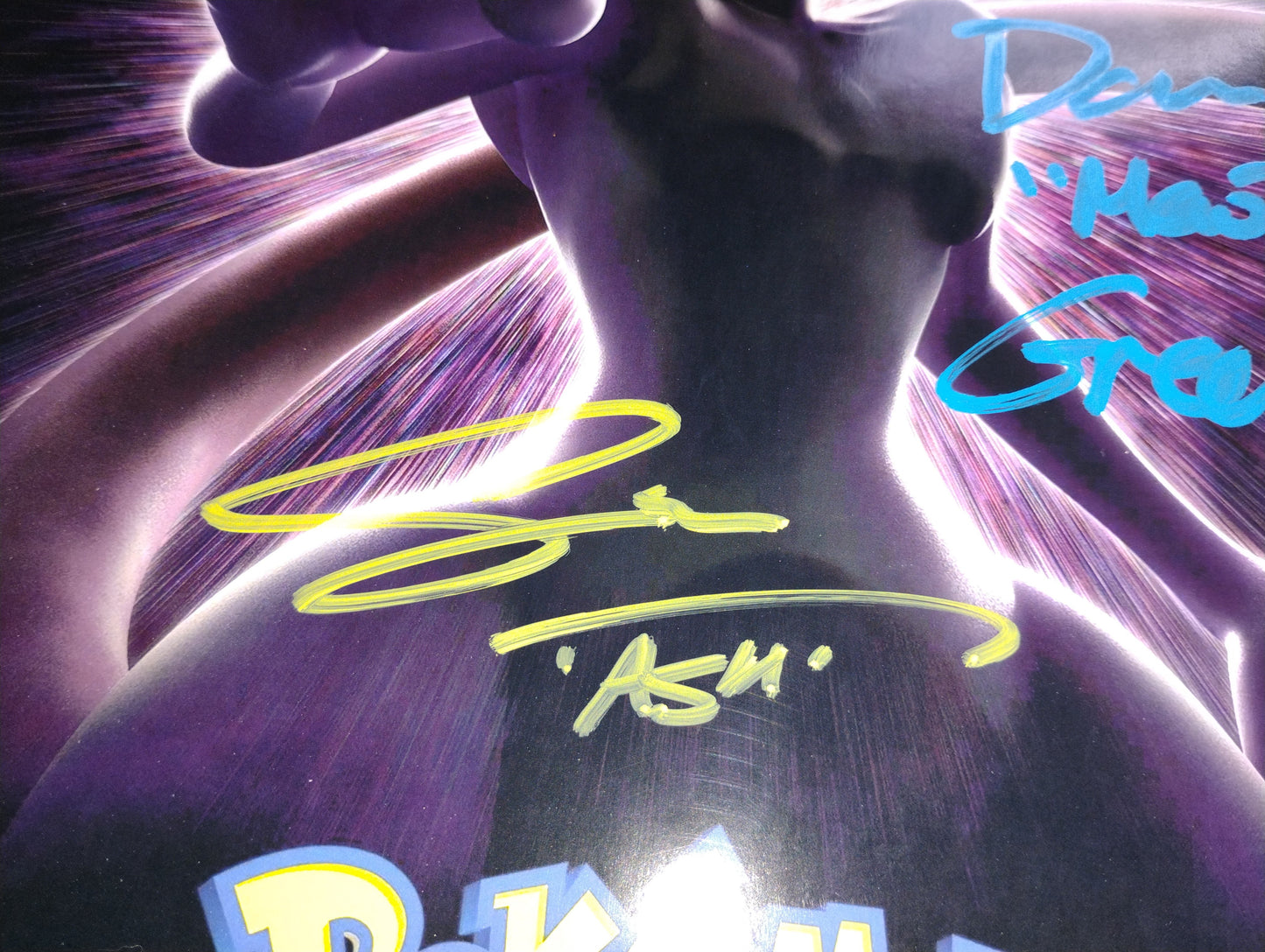 Pokemon 3x Cast Hand Signed Autograph Photo COA Sarah Natochenny, Dan Green, James Carter Cathcart