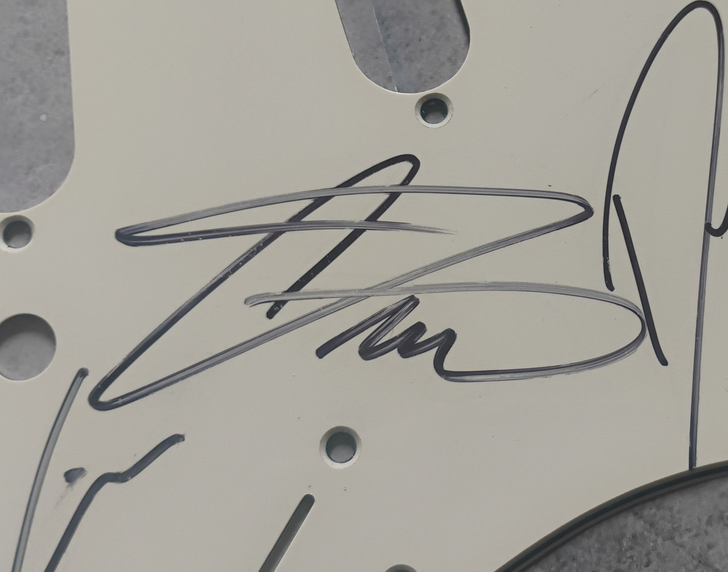 Greta Van Fleet Hand Signed Autograph Guitar Pick Guard JSA COA