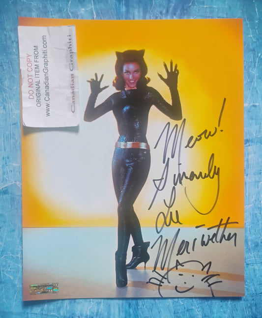Lee Meriwether Hand Signed Autograph 8x10 Photo COA Catwoman