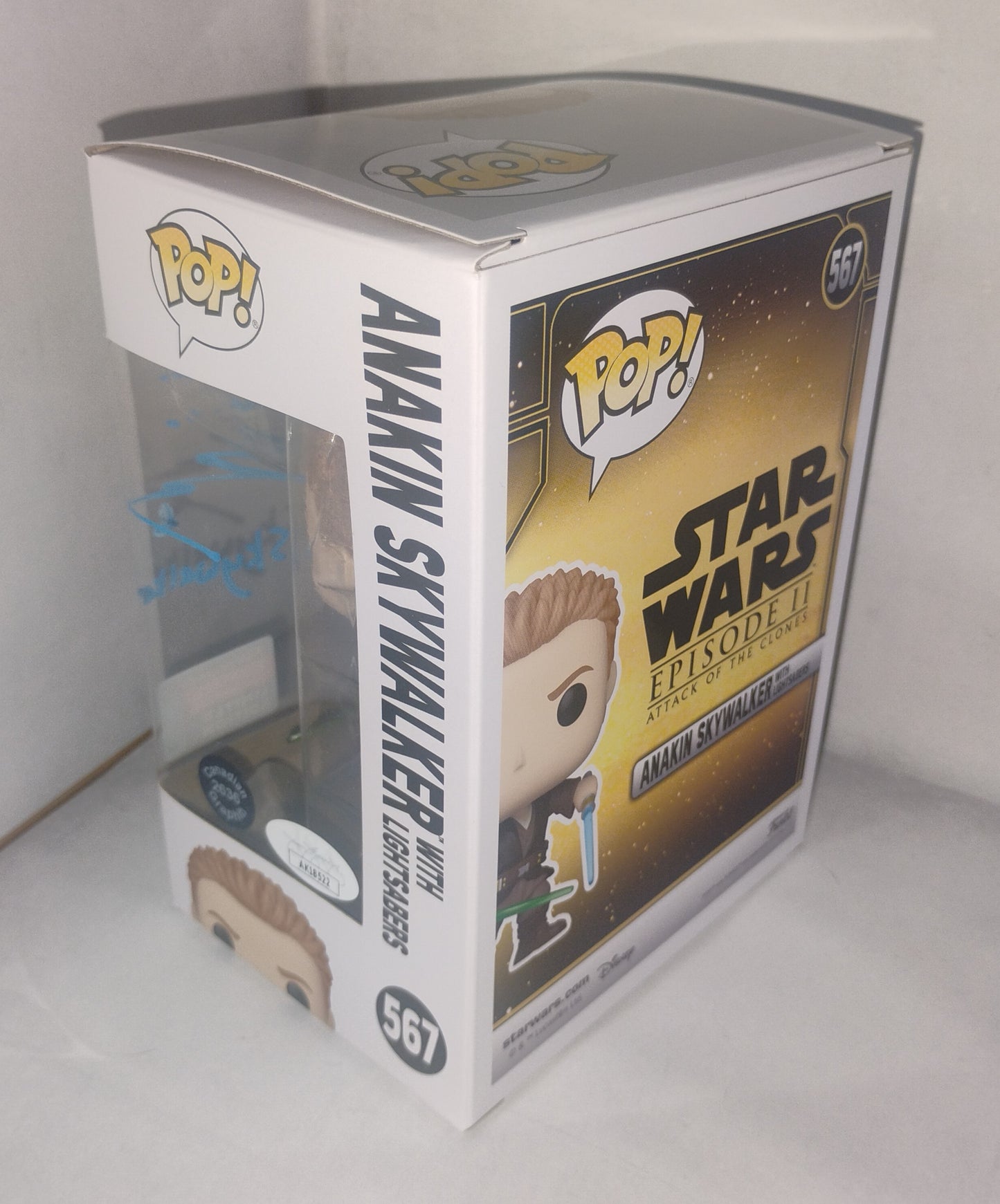 Hayden Christensen Hand Signed Autograph Funko Pop JSA COA Star Wars Anakin Skywalker