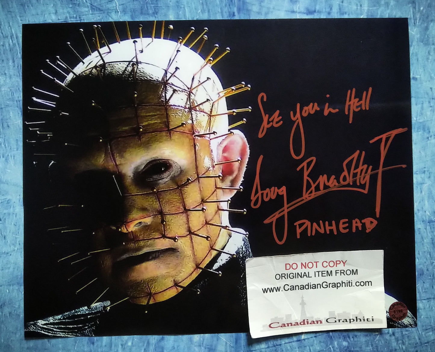 Doug Bradley Hand Signed Autograph 8x10 Photo COA Hellraiser