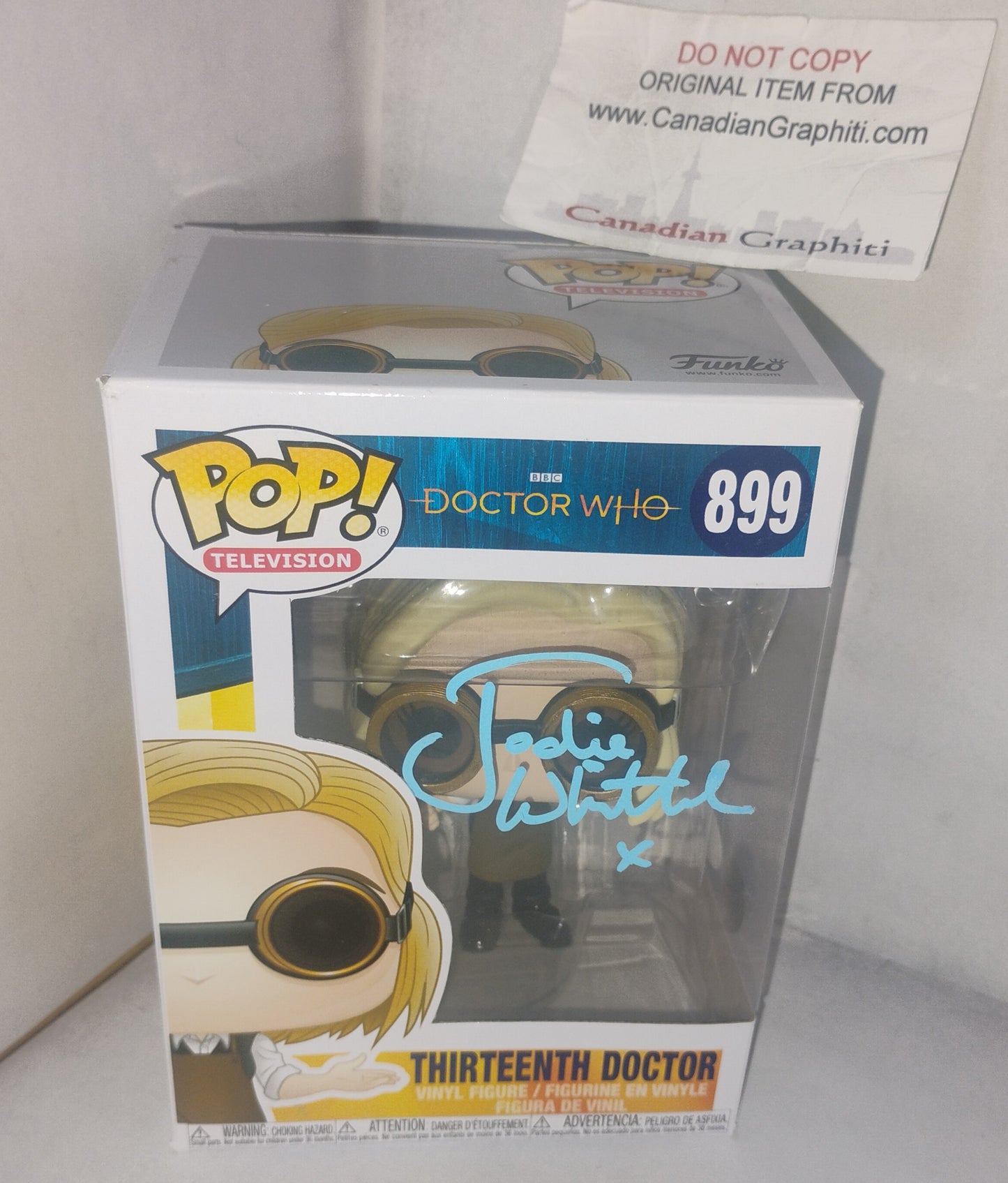 Jodie Whittaker Hand Signed Autograph Doctor Who Funko Pop JSA COA