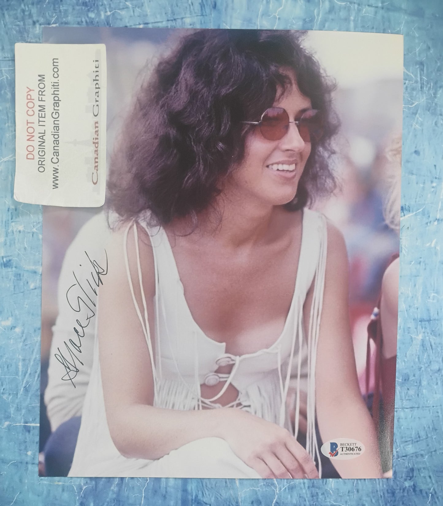 Grace Slick Hand Signed Autograph 8x10 Photo BAS COA
