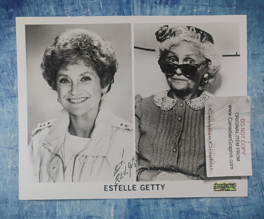 Estelle Getty Hand Signed Autograph 8x10 Photo JSA COA Golden Girls