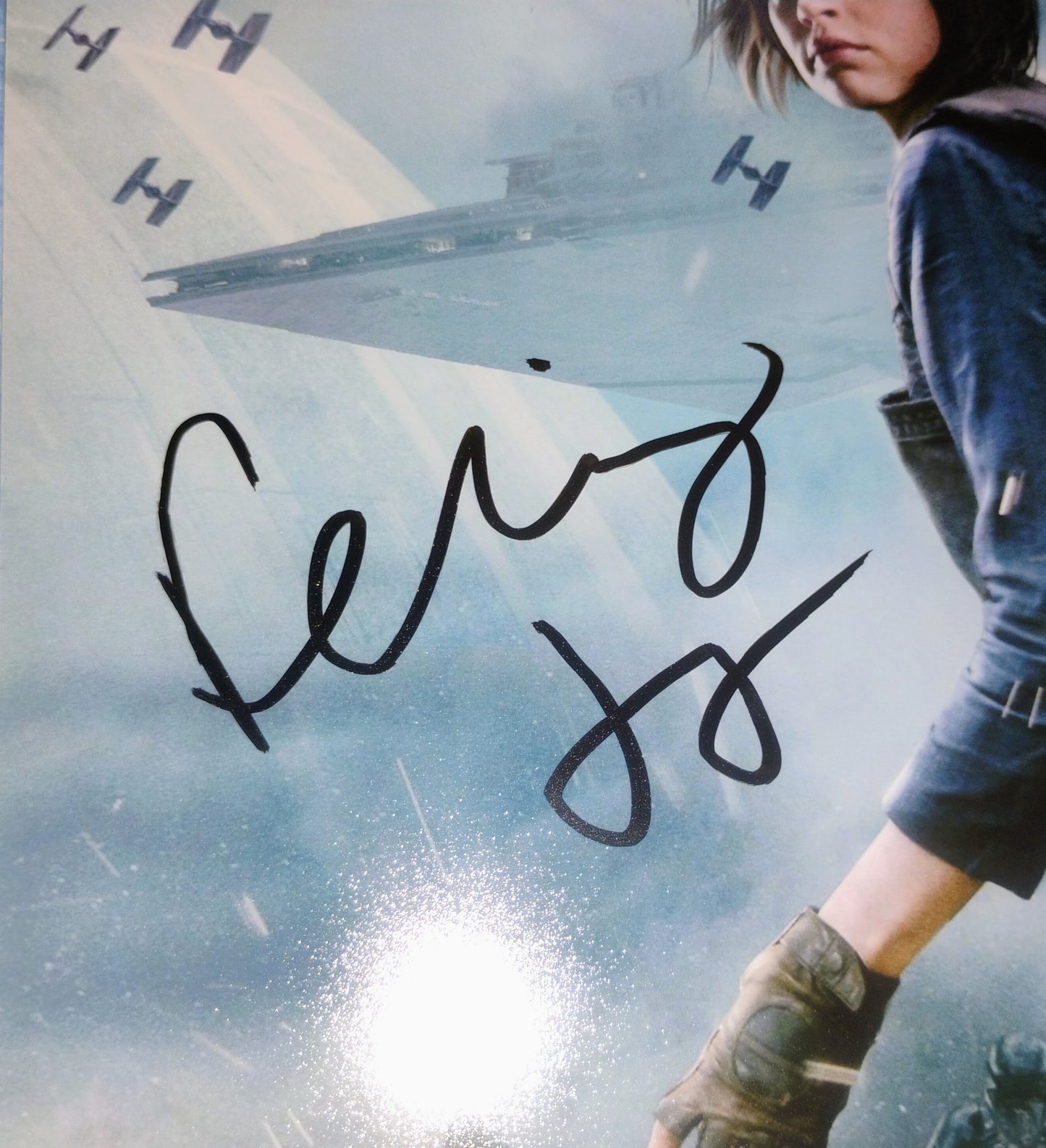 Felicity Jones Hand Signed Autograph 8x10 Photo BAS COA Star Wars Rogue One